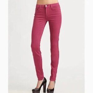 JOE'S JEANS JOES JEANS the Skinny Solid Magenta Pink Lyocell Cotton Jeans W26 26